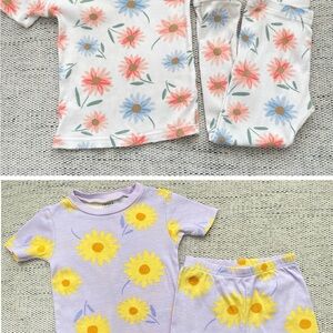 Carter's Floral Pajama Set - White and Purple